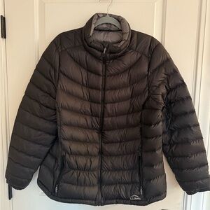 LLBean XL Black Puffer Jacket